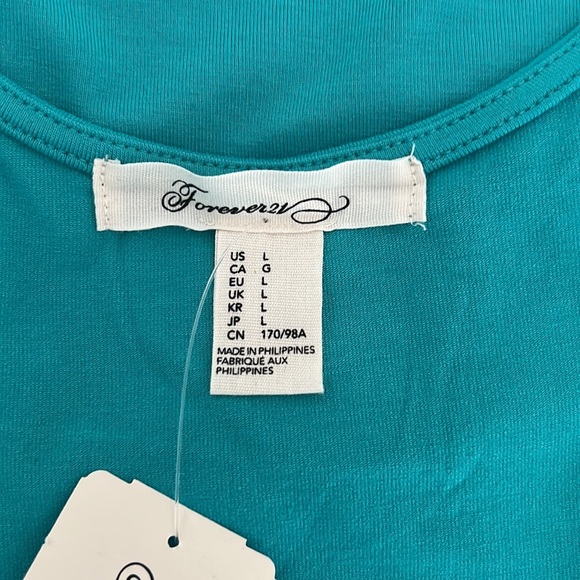 Forever 21 color is Aqua, dress size L - Picture 5 of 6
